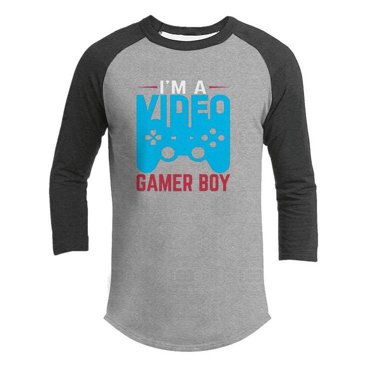 Im A Video Gamer Boy Birthday Boy Matching Video Gamer Youth Raglan Shirt