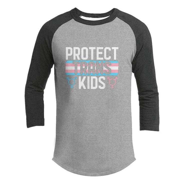 Lgbt Support Protect Trans Kids Pride Month  Youth Raglan Shirt