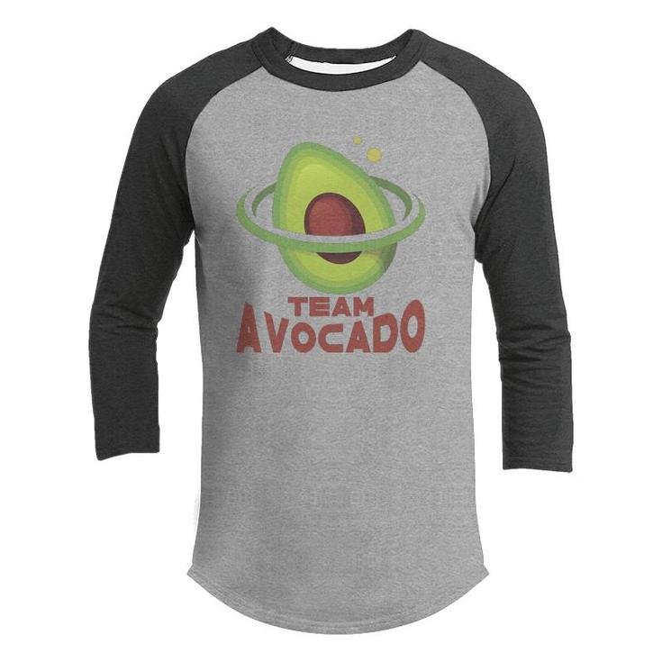 Team Avocado Is Best In Metaverse Funny Avocado Youth Raglan Shirt