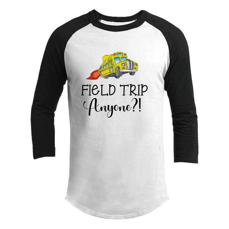 Field Day 2022 Field Trip Kids Boys Girls Students  Youth Raglan Shirt