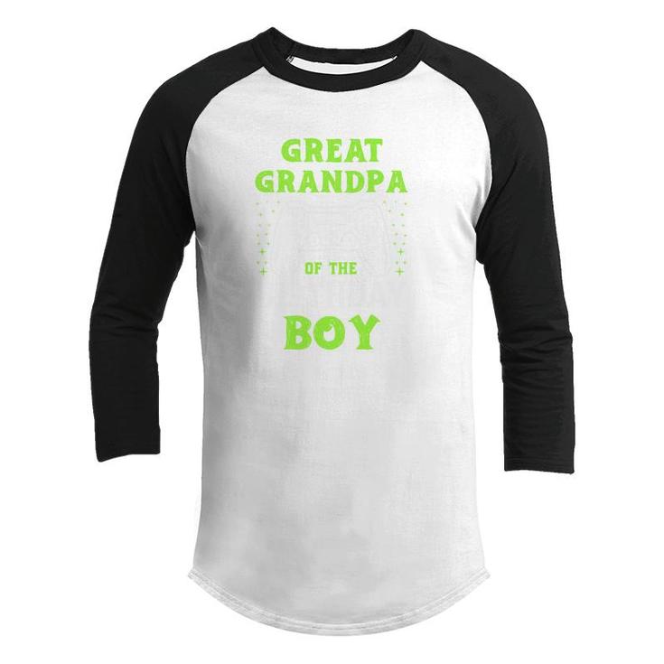 Great Grandpa Of The Birthday Boy Birthday Boy Matching Video Gamer Youth Raglan Shirt