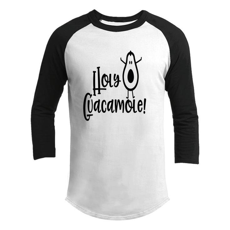 Holy Guacamole Funny Avocado  Youth Raglan Shirt