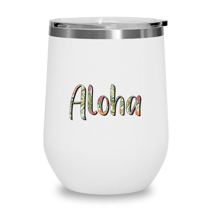 Aloho Welcome Summer Coming To You Wine Tumbler