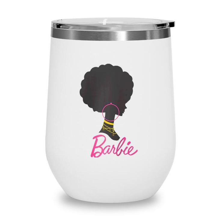 Barbie Afro Barbie Raglan Baseball Tee Wine Tumbler
