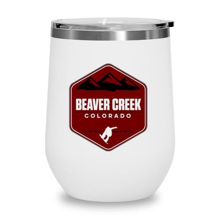 Beaver Creek Colorado Snowboard  Wine Tumbler