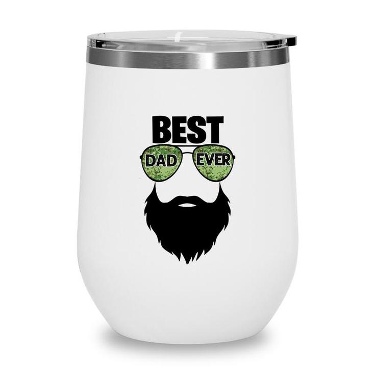Best Dad Ever Black Beard Special Gift For Dad Fathers Day Wine Tumbler