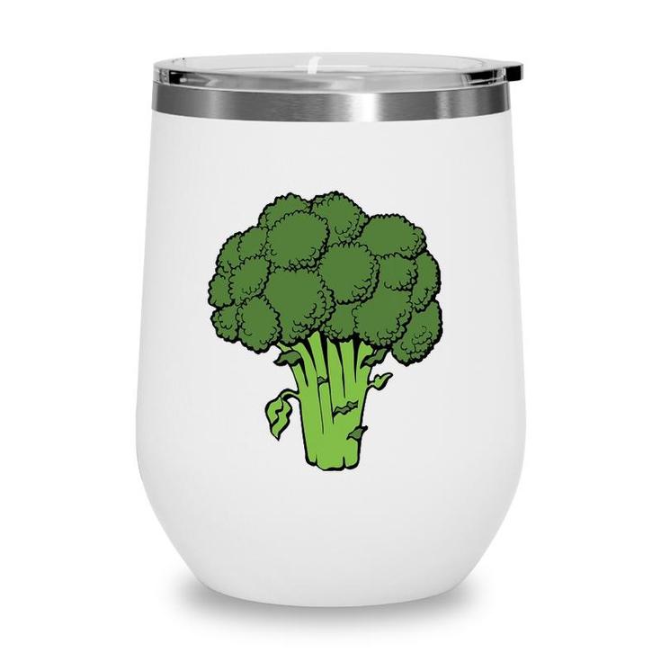 Broccoli Is Life Fun Graphic Vegetable Wine Tumbler