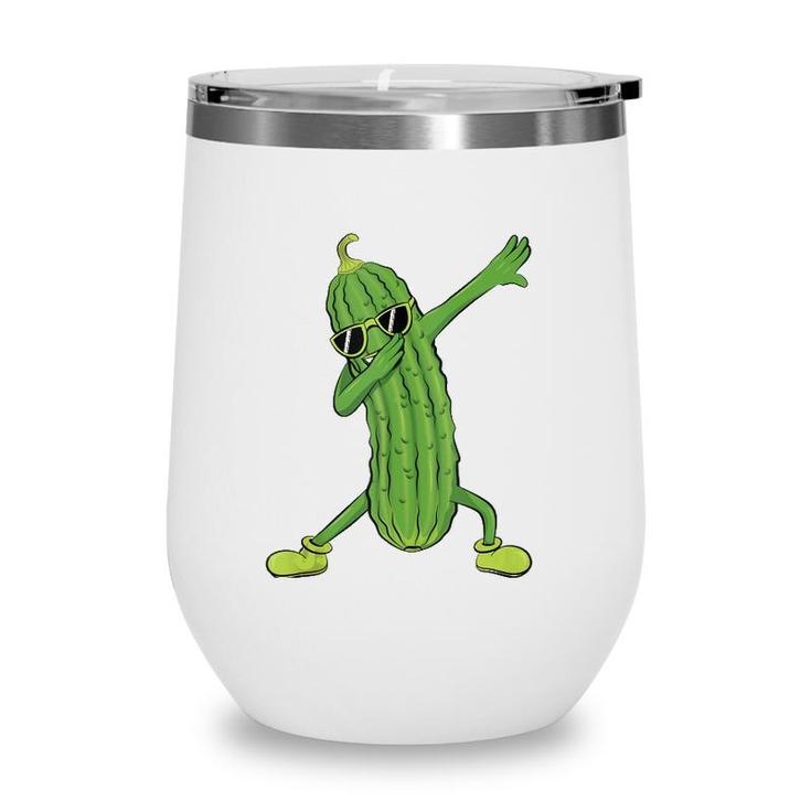 Dabbing Pickle Dancing Cucumber Lover Funny Gifts  Wine Tumbler
