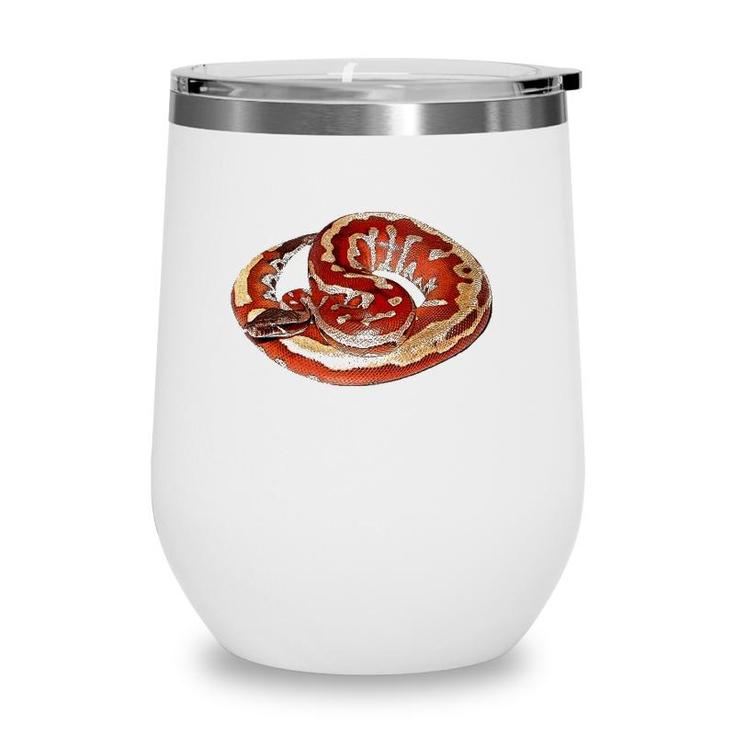 Gorgeous Snake Herpetologist Gift Red Blood Python Wine Tumbler
