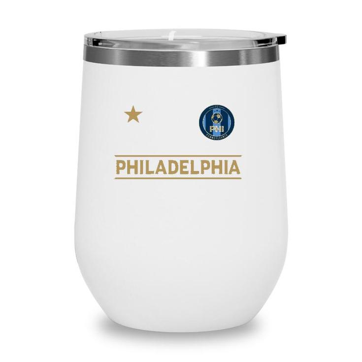 Philadelphia Soccer Jersey Original Fan Design Wine Tumbler