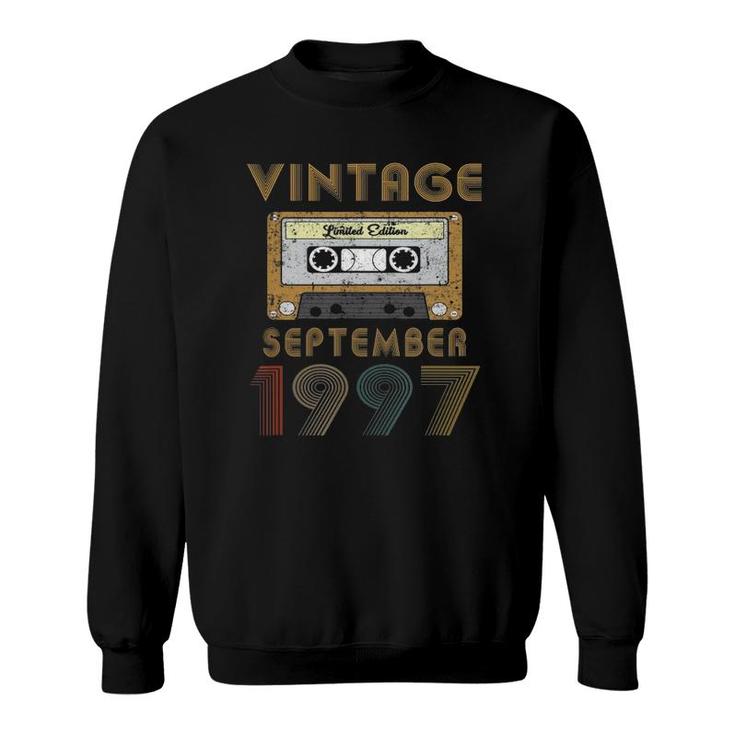 23 Years Old - Vintage Made In September 1997 23Rd Birthday Sweatshirt