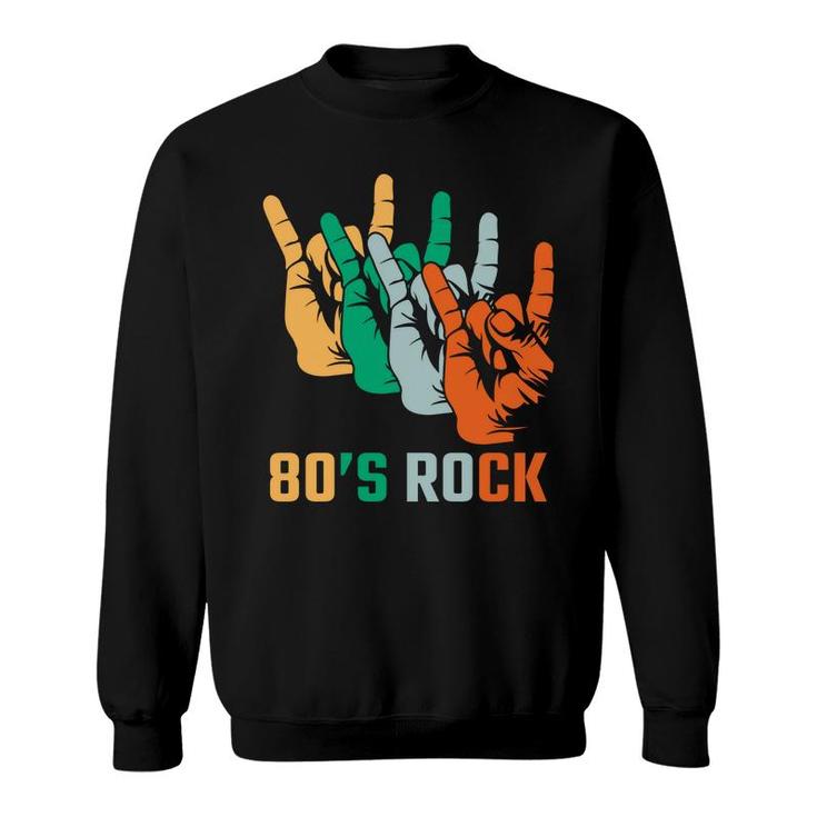 80S Rock Retro Vintage Music Lovers 80S 90S Style Sweatshirt