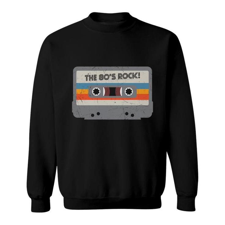 80S Styles The 80S Rock Radio Great Graphic Sweatshirt