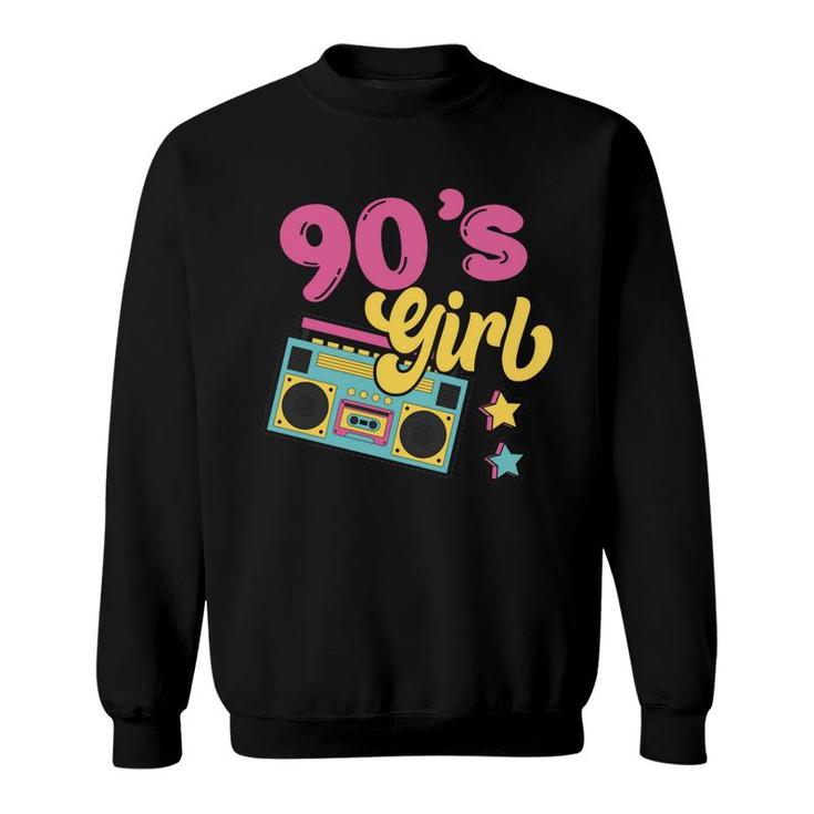 90S Party 90S Girl Party Vintage Stars Music Gift Sweatshirt