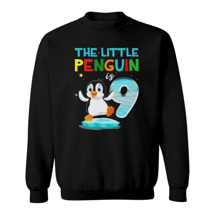 9Th Birthday Penguin S Birthday 9 Years Old Sweatshirt