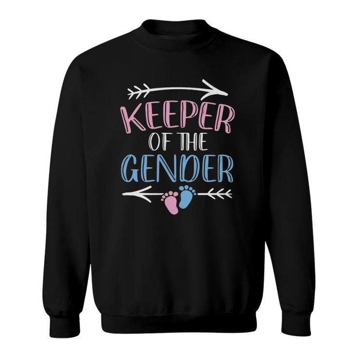 Announcement Keeper Of Gender Reveal Party Idea Baby Funny Sweatshirt