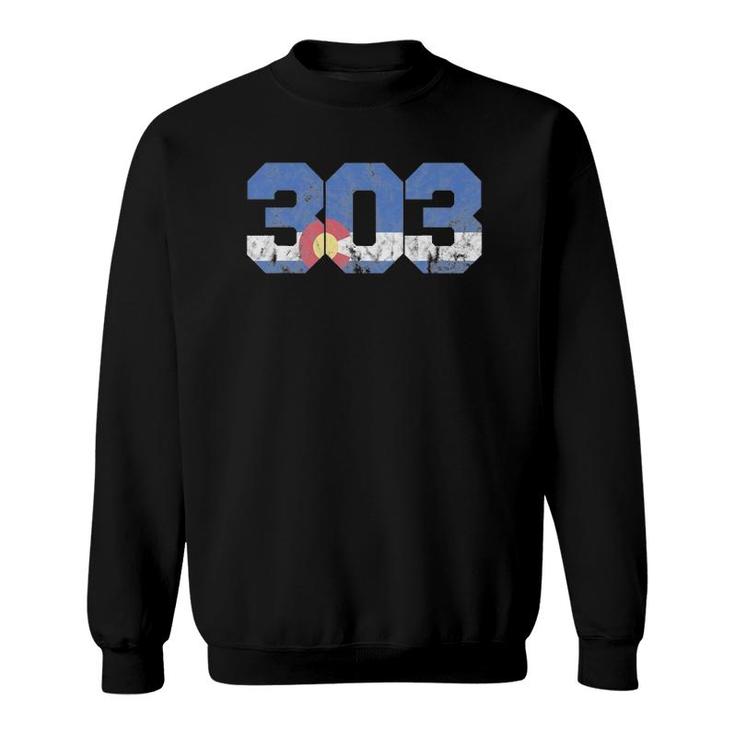 Area Code 303  Colorado Sweatshirt