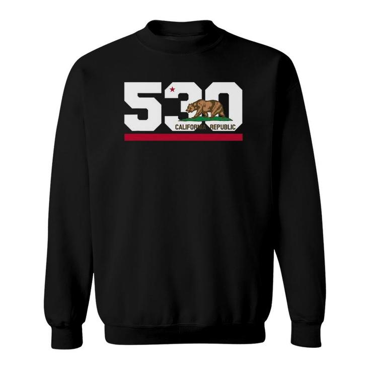 Area Code 530 - Lake Tahoe California Sweatshirt