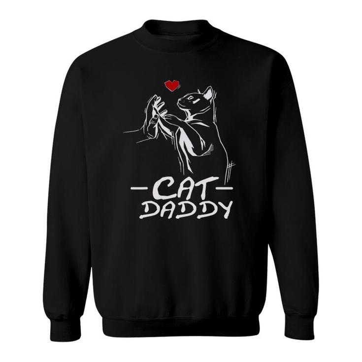 Best Cat Dad Ever Daddy Funny Cat Daddy Fathers Day Gift Sweatshirt