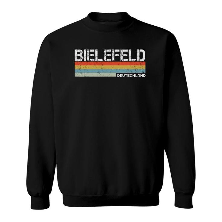 Bielefeld Deutschland Retro Vintage Stripes Sweatshirt