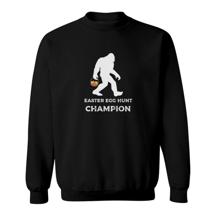 Bigfoot Easter Egg Hunt Champion Funny Sweatshirt