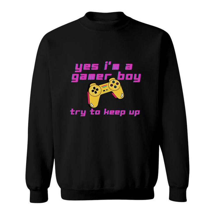 Birthday Boy Matching Video Gamer Yes Im A Gamer Boy Sweatshirt