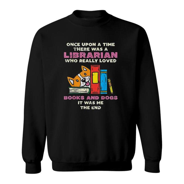 Books And Dogs  Pet Lover Sweatshirt