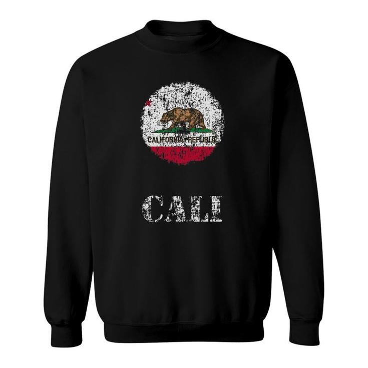 California - California Flag Republic Bear Sweatshirt