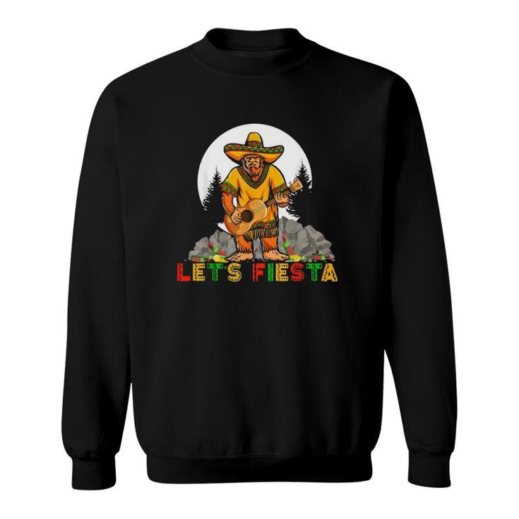 Cinco De Mayo Lets Fiesta Guitaring Mexican Fiesta Sweatshirt