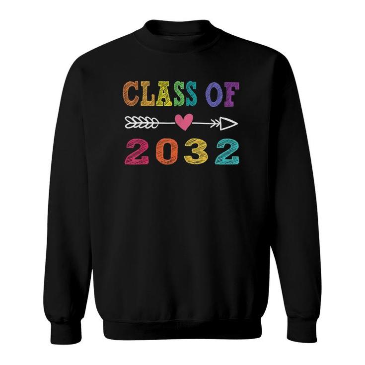 Class Of 2032 Pre-K Graduate Preschool Graduation Sweatshirt