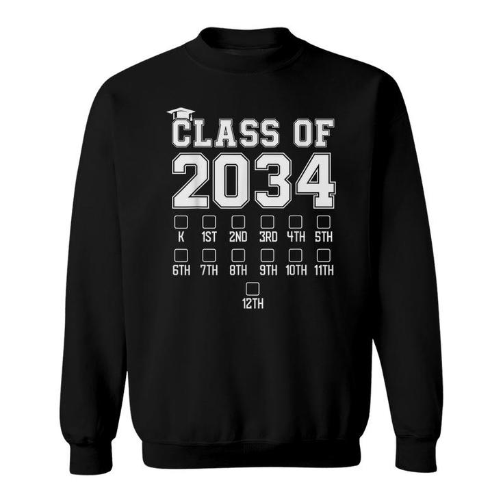 Class Of 2034 Graduate Graduation Senior 2034 Boys Girls Kid  Sweatshirt