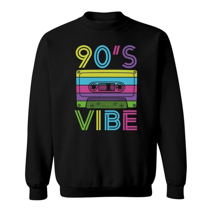 Colorful 90S Vibe Mixtape Music The 80S 90S Styles Sweatshirt