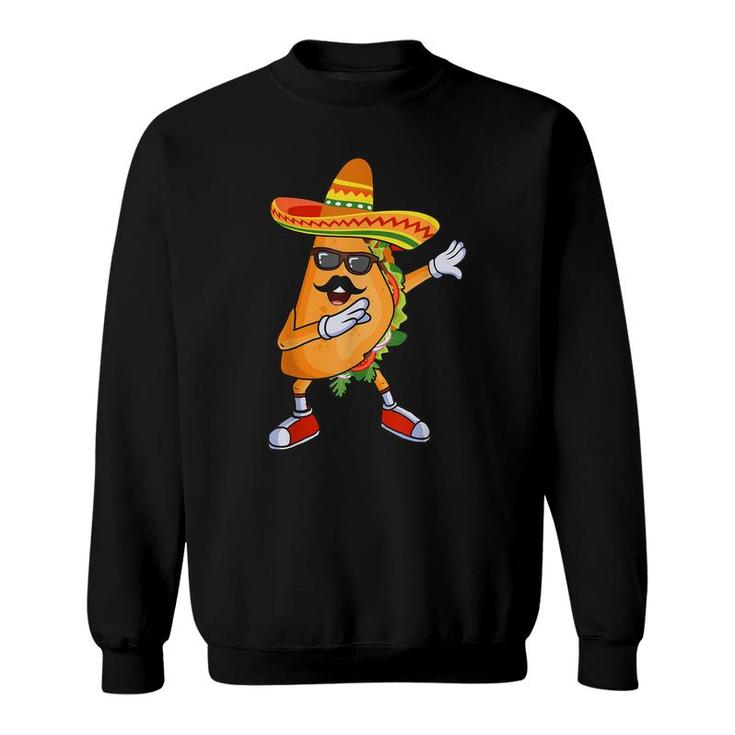 Dabbing Taco Funny Cinco De Mayo Mexican Party  Sweatshirt