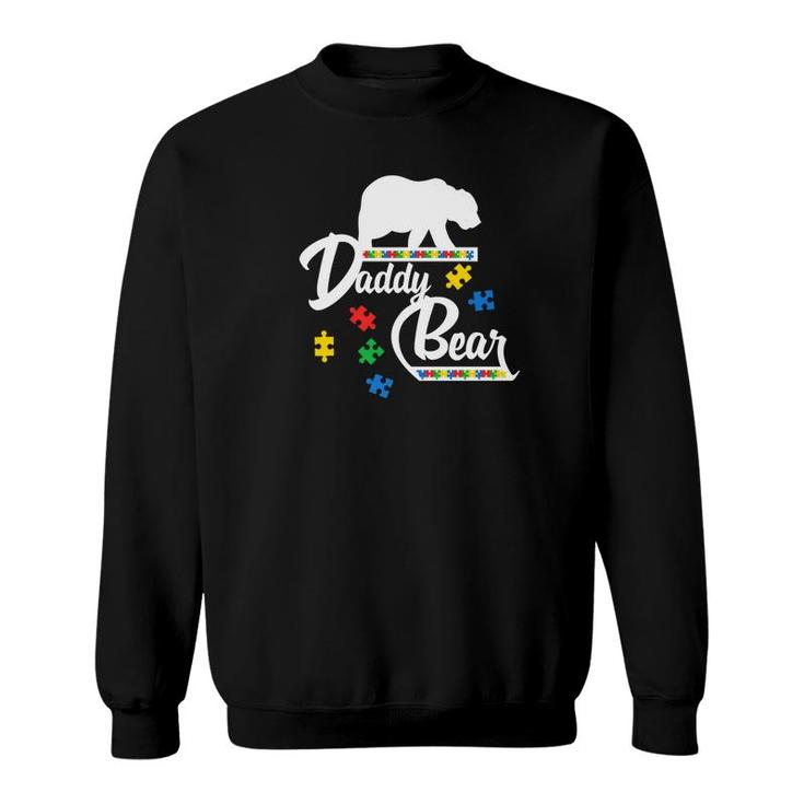 Daddy Bear Puzzle Autism Awareness  Dad Gifts Tee Sweatshirt