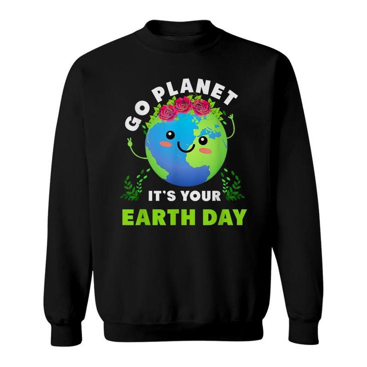 Earth Day 2022 Restore Earth Nature Planet Cute Earth Day  Sweatshirt