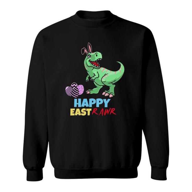 Easter Dinosaur Happy Eastrawrrex Dinosaur Egg Boys Kids Sweatshirt