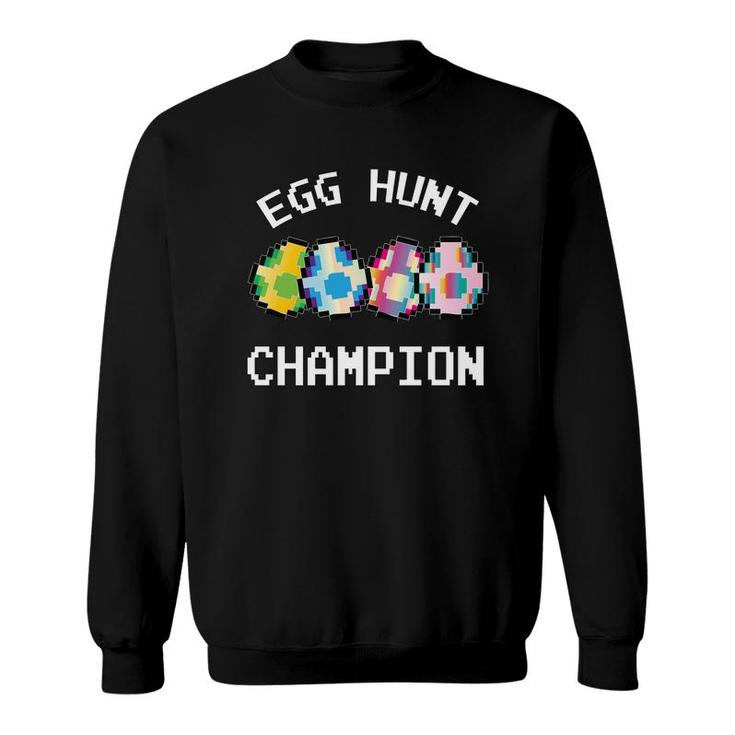 Easter For Kids Egg Hunt Champion Gamer Boys Tee Sweatshirt