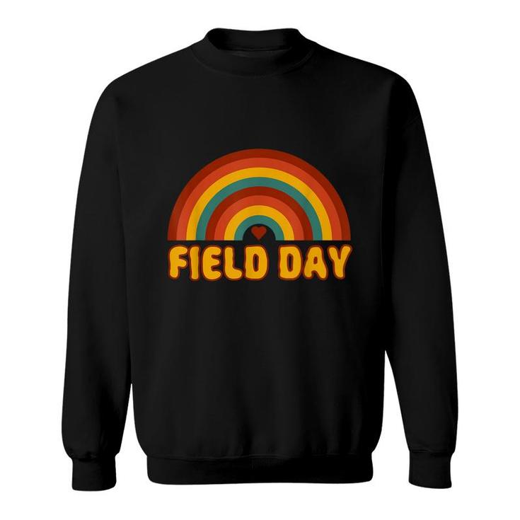 Field Day  Orange Field Day Games Adults Teachers Kids  Sweatshirt