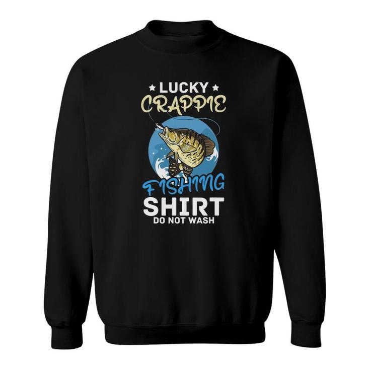 Fish Fisherman Lucky Crappie Fishing Sweatshirt
