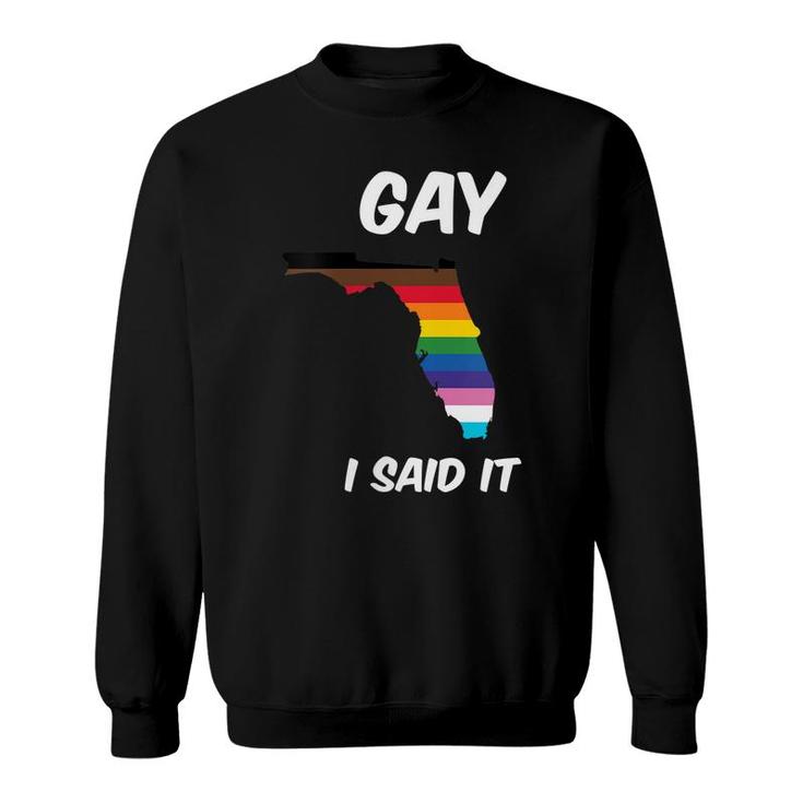 Florida Lgbtq SupportSay Gay Pride DonT Say Gay   Sweatshirt