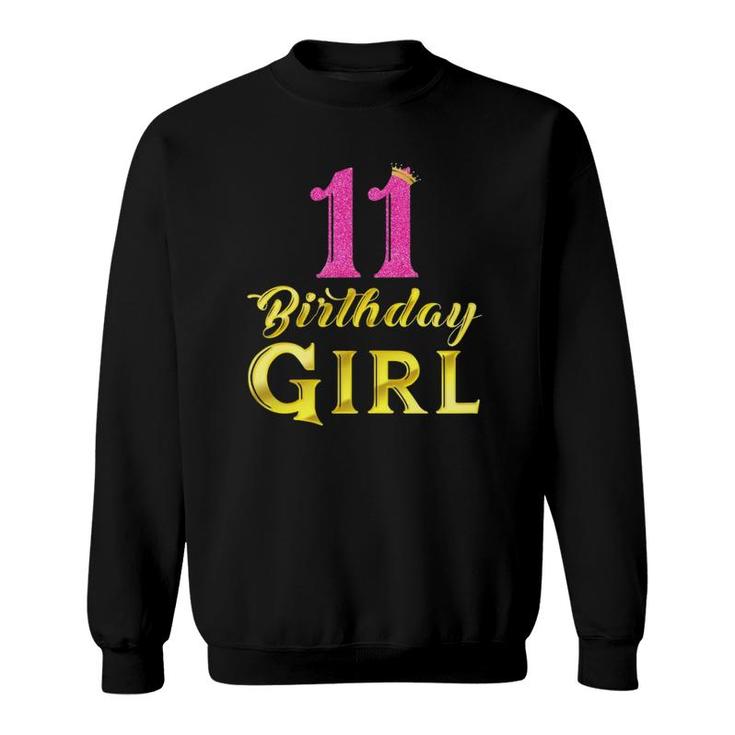 Funny 11Th Princess Cute 11 Years Old 11Th Birthday Sweatshirt