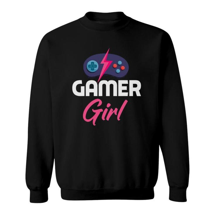 Funny Gamer Girl Video Games Funny Gaming Lover Gift Sweatshirt
