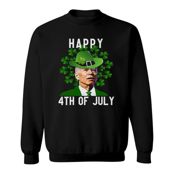 Funny Joe Biden Happy 4Th Of July Confused St Patricks Day Sweatshirt
