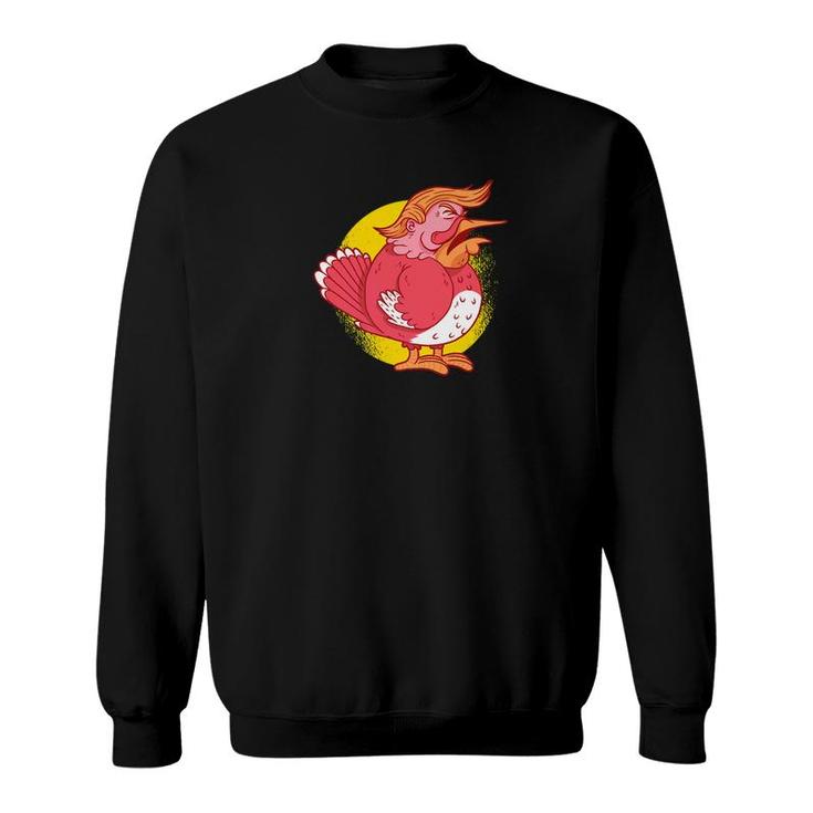 Funny Trump Turkey Thanksgiving Graphic Gif Sweatshirt