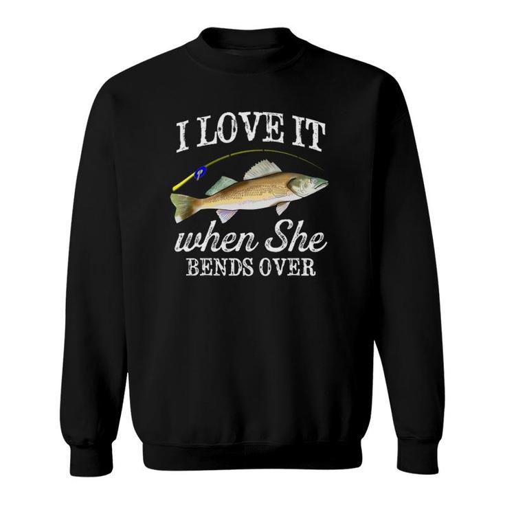 Funny Walleye Fishing Freshwater Fish Angler Graphic  Sweatshirt
