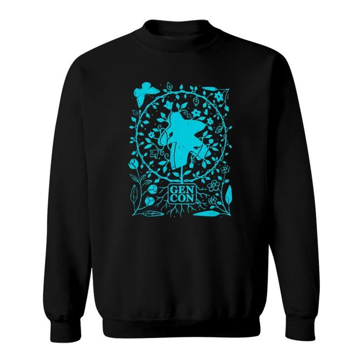 Gen Con Botanical Meeple Game Lover Sweatshirt