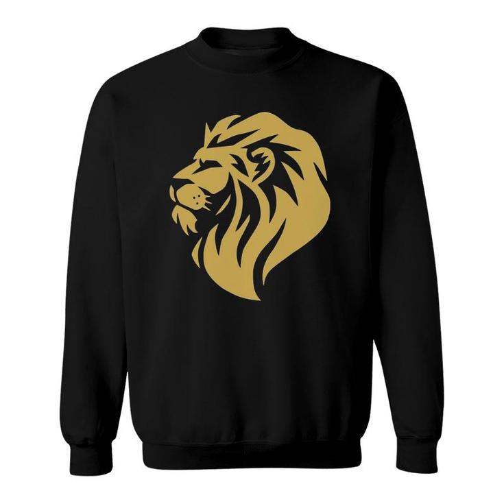 Gold Wilderness Lion Art For Men Women Kids Sweatshirt