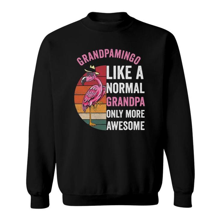 Grandpamingo Flamingo Grandpa Retro Flamingo Apparel For Men Sweatshirt