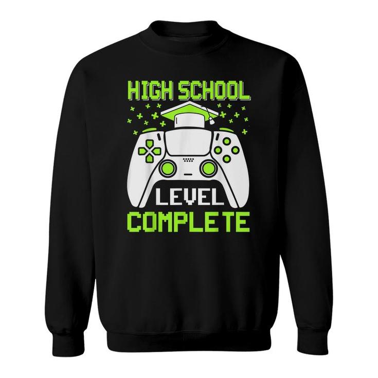 High School Level Complete Class Of 2022 Graduation Gamer  Sweatshirt