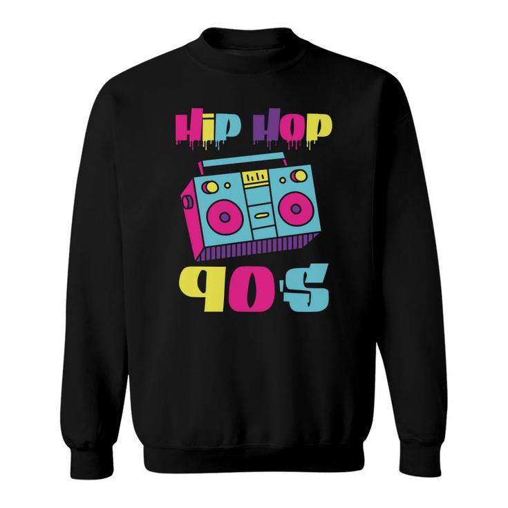 Hip Hop Boombox The 90S Mixtape Music Party 80S 90S Style Sweatshirt